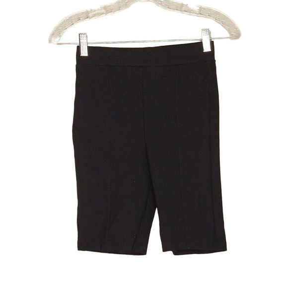 Zara Shorts Zara Black Dramatic Seam High Waisted Ponte Knit